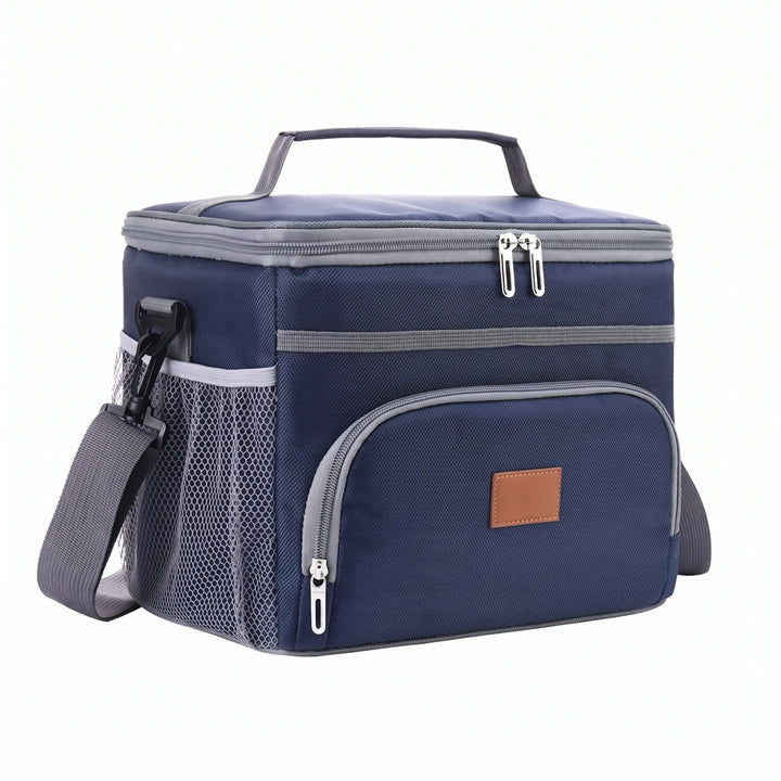 Multipurpose insulated cooler bag. Portable lunch box for outdoor camping, travel, & daily food storage.