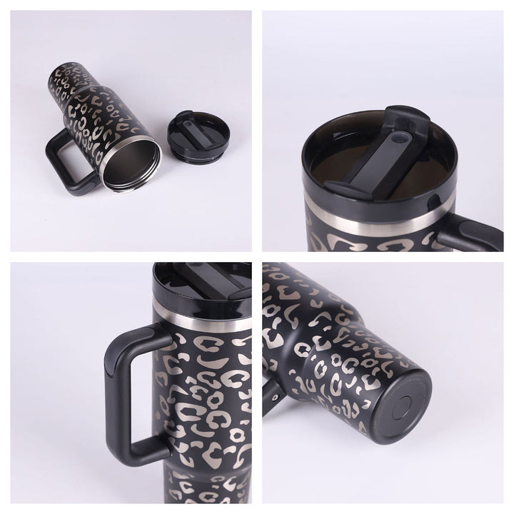 ChillMate insulated mug with ergonomic handle & secure straw. Keeps beverages perfectly chilled.