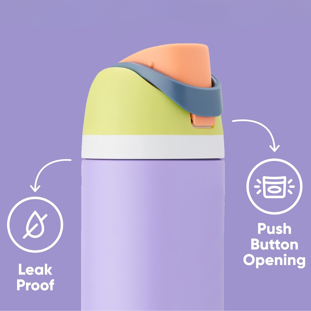 Everyday carry insulated straw bottle. Stainless steel, leak-proof, keeps beverages perfectly chilled.