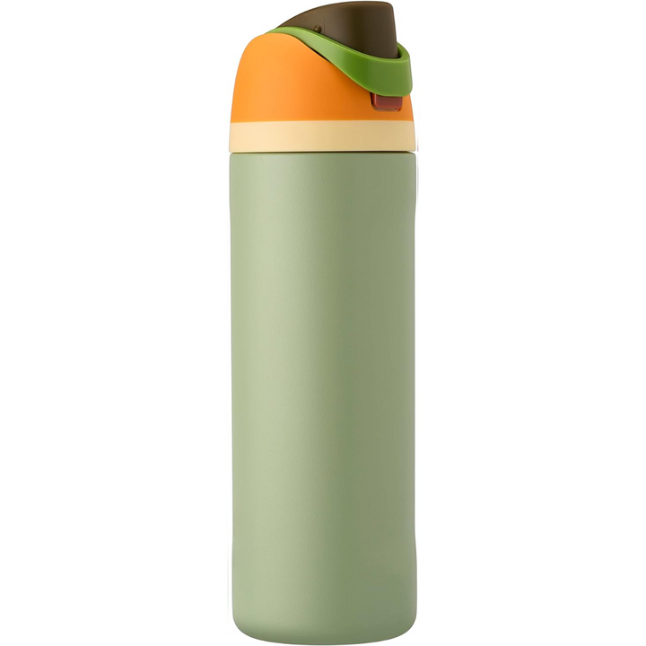 Modern leak-proof insulated water bottle. Stainless steel with straw, perfect for hot & cold beverages.