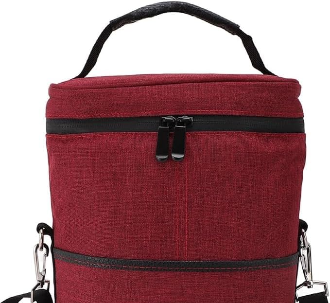 Insulated wine tote bag, holds 2 standard bottles, ideal for travel, gifts & events.