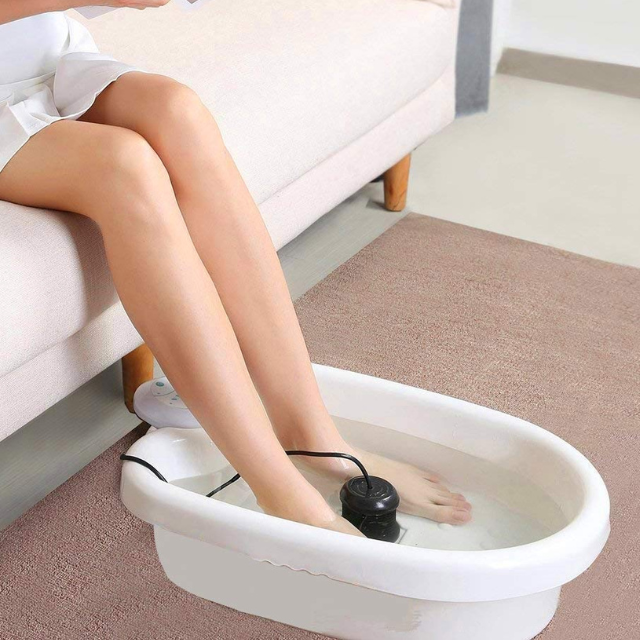 Home spa ionic foot bath for a full body detox and personal care, enhancing wellness.