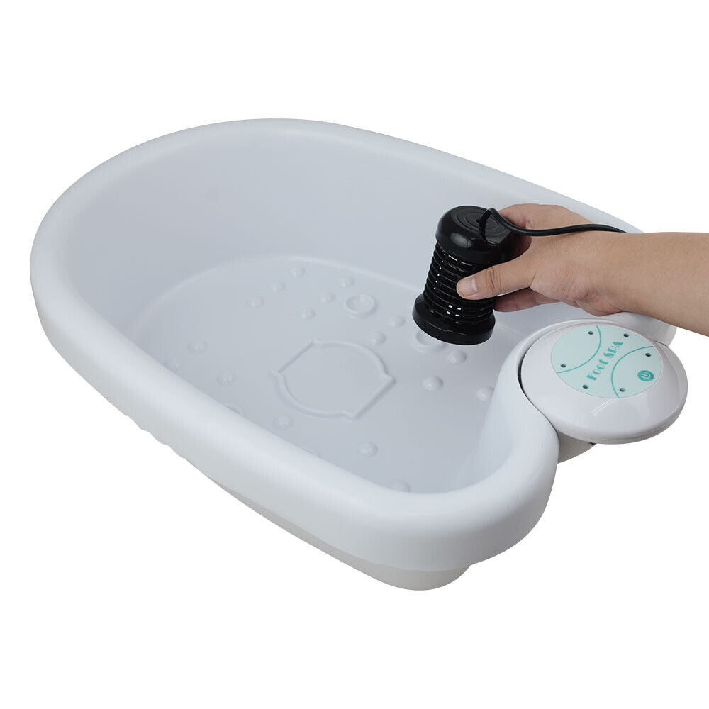 Vibrating ionic detox foot bath with whirlpool for a home spa experience and effective cleansing.