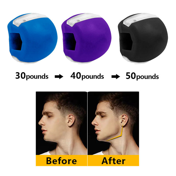 Unisex jaw trainer to define jawline & strengthen facial muscles. Ideal for face sculpting and improved contour.