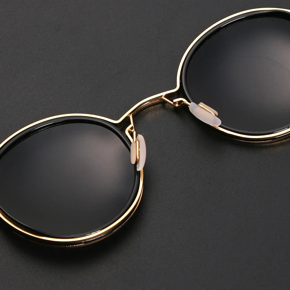 Close-up of Jetset polarized sunglasses, highlighting the sleek metal frame and glare-reducing lenses.