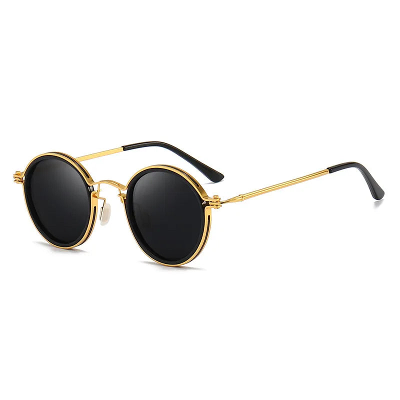 Fashionable Jetset unisex eyewear: polarized sunglasses with a durable metal frame for stylish UV protection.