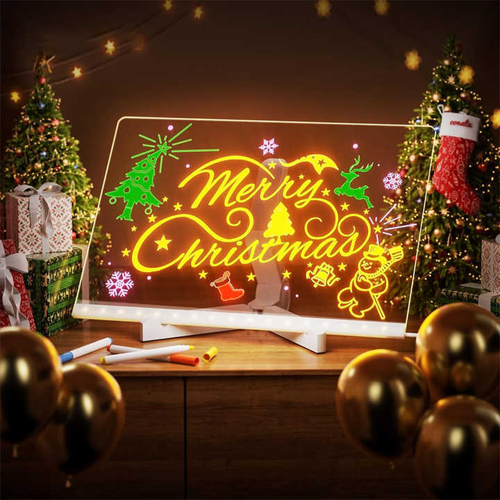 Kids drawing toy: LuminaPlay LED board & pen, glowing lines, educational gift