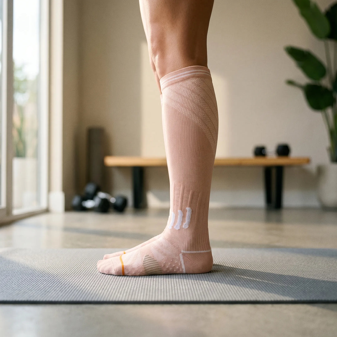 Unisex Knee-High Compression Socks for general leg support & all-day comfort. Ideal for travel & daily wear.