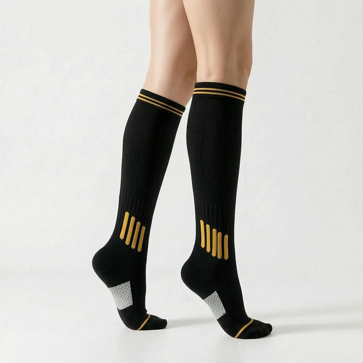 Premium knee-high activewear socks. Unisex performance athletic gear designed for training, running & fitness.