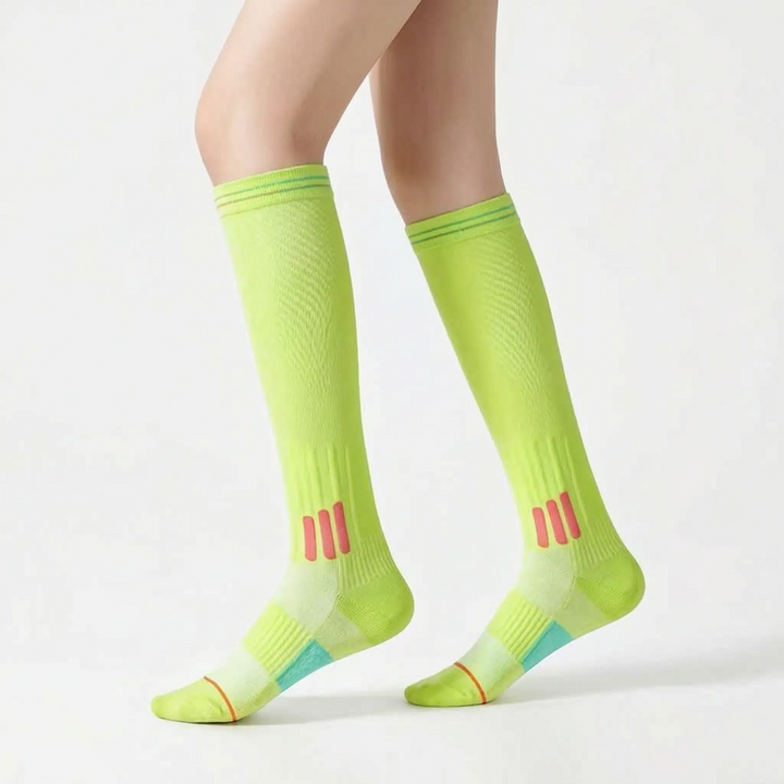 Durable unisex knee-high performance sports socks. Essential athletic support for all active lifestyles & workouts.