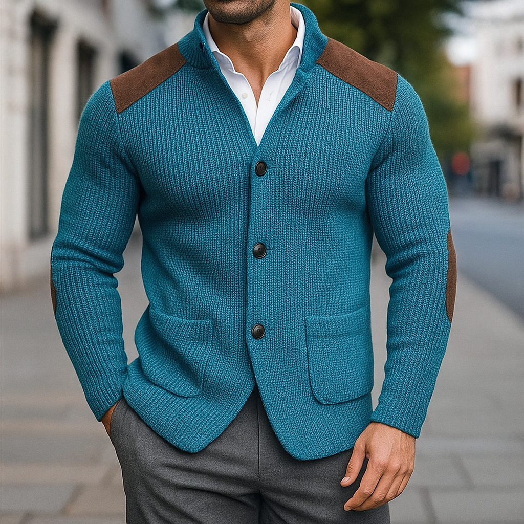 Everyday comfort with this unisex knitted cardigan. Long sleeve, open front, a stylish & versatile winter wardrobe essential.