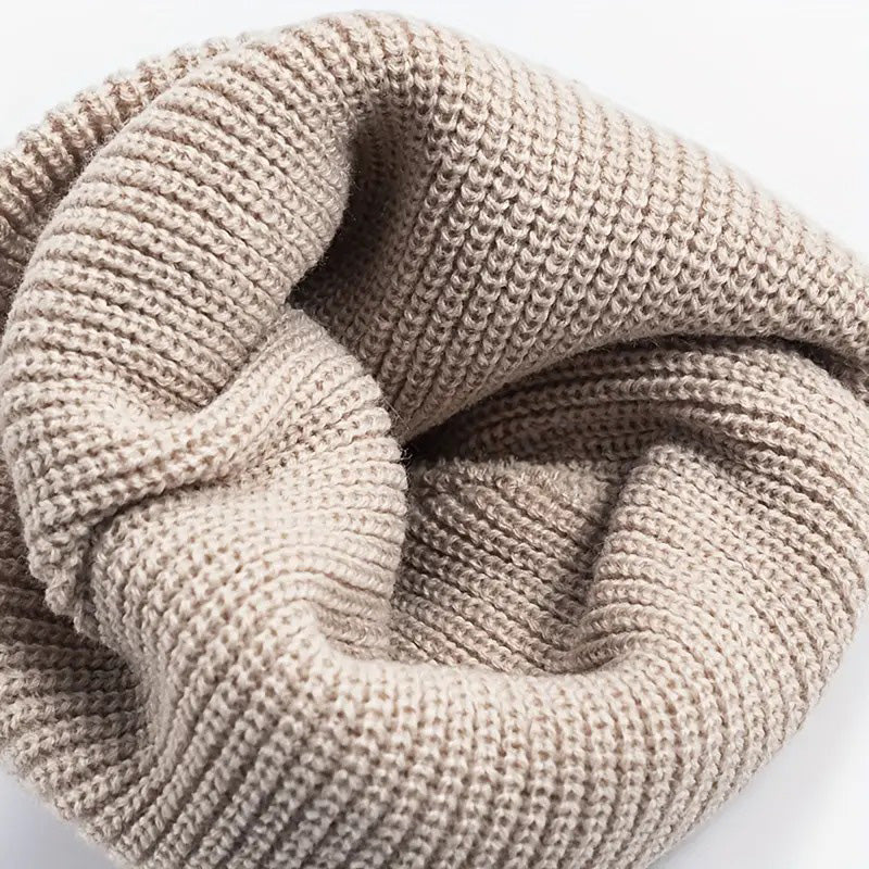 Stylish knitted skull cap beanie, a versatile fashion accessory for any outfit.