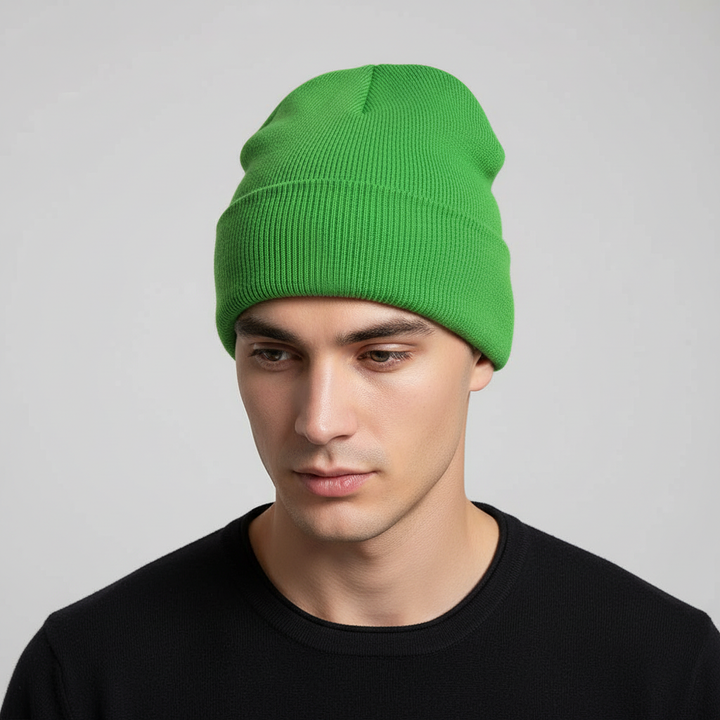 Unisex winter beanie hat, designed for optimal warmth and a comfortable, stretch fit.