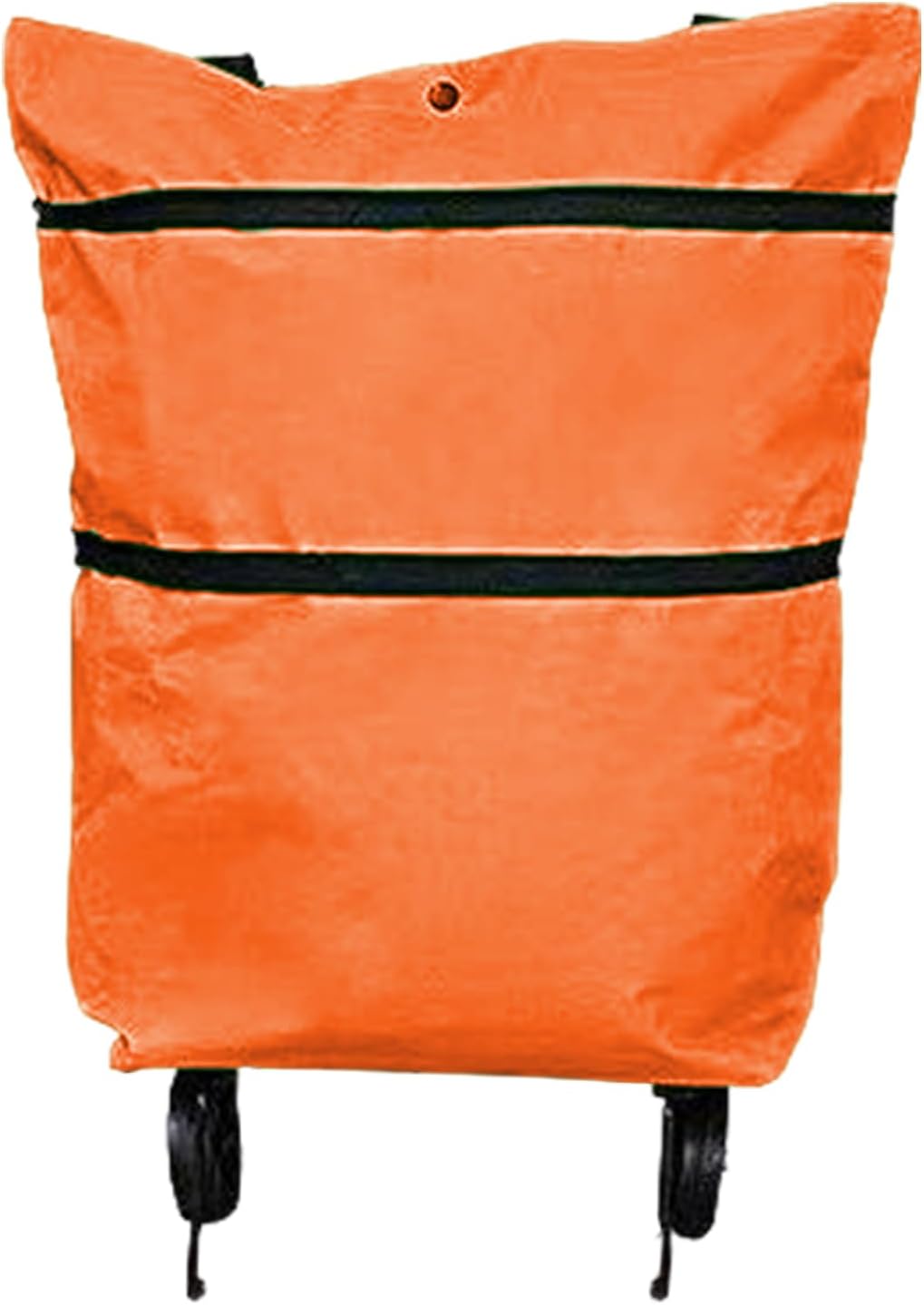 Veytra reusable wheeled bag, black, with an embroidered logo, indicating brand quality