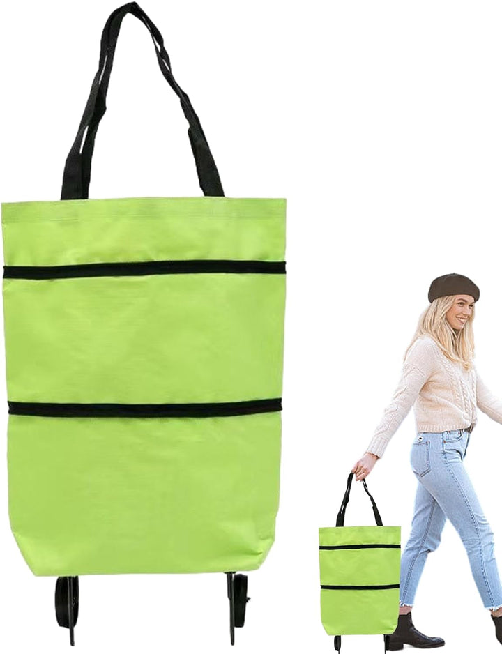 Unisex large capacity foldable shopping cart, multiple color options displayed side-by-side