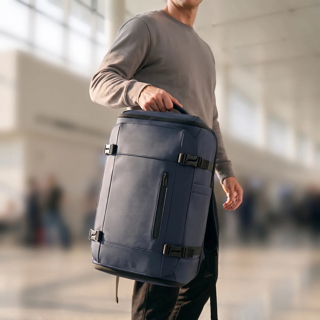 Unisex large capacity travel backpack with organized pockets, perfect for weekend trips & daily use.