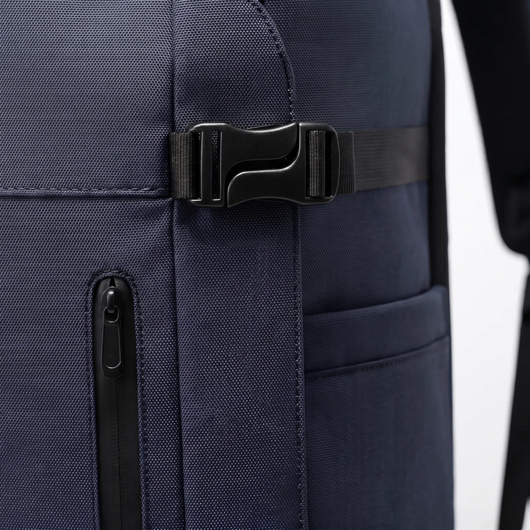 Secure laptop backpack with organized pockets, great for daily commute, college, or business travel.