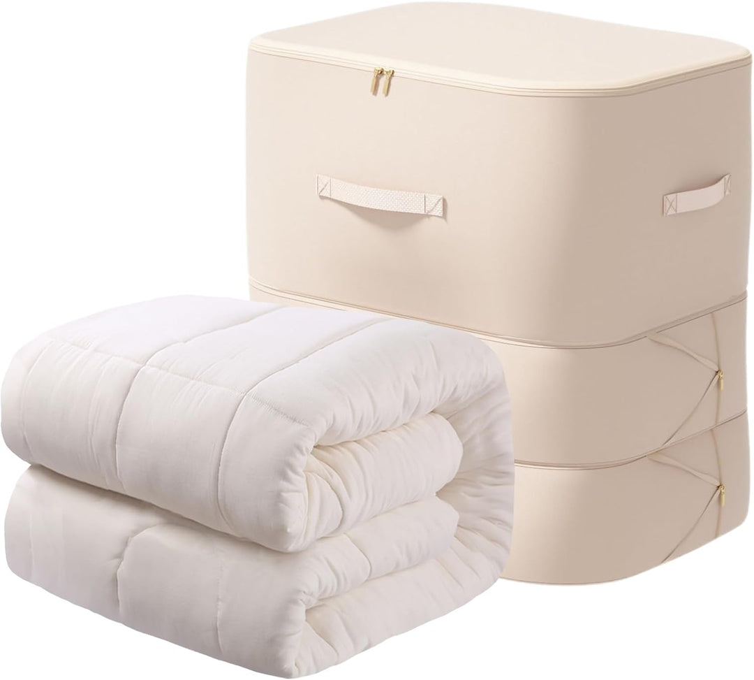 Unisex Large Self-Compressing Comforter Storage Bag