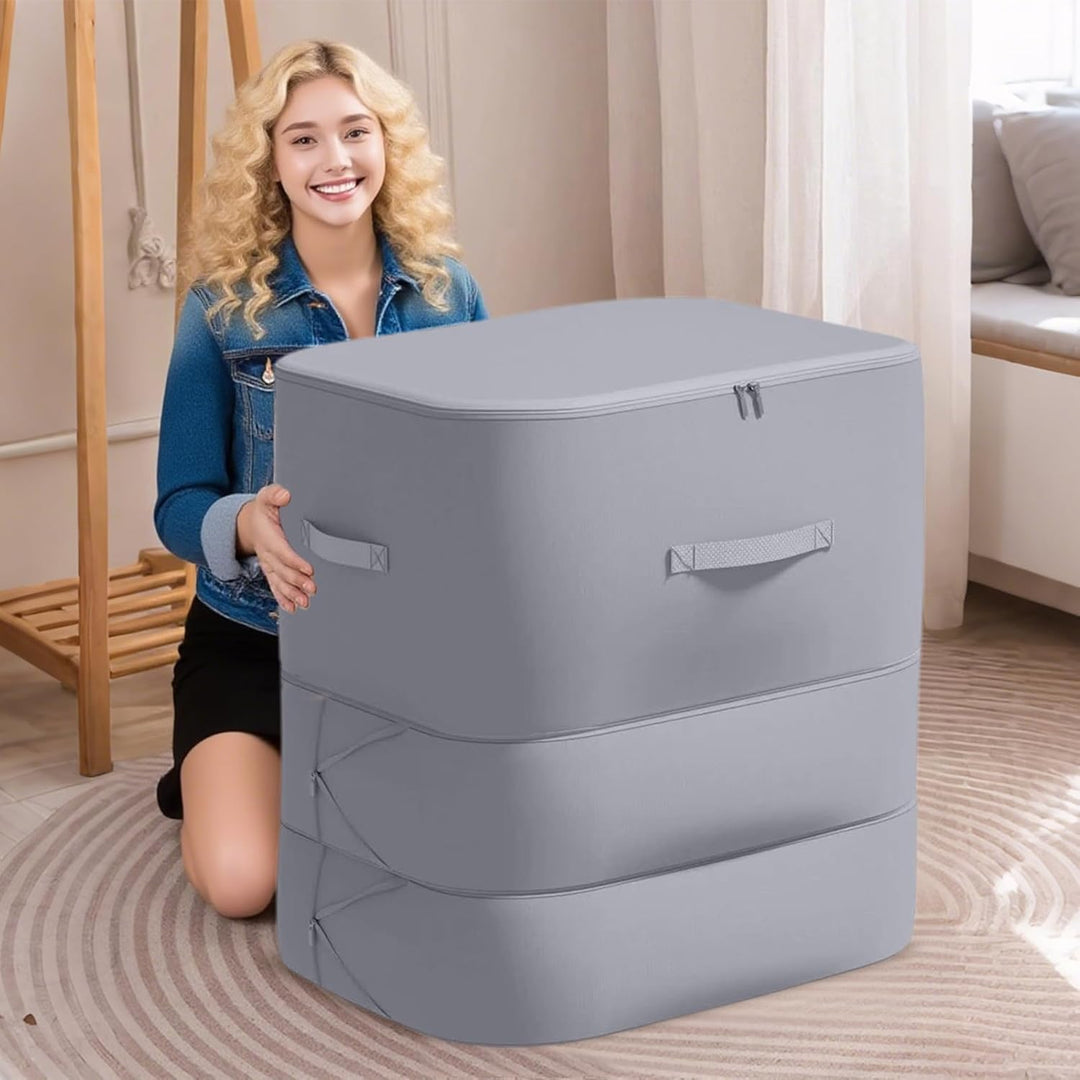 Unisex Large Self-Compressing Comforter Storage Bag