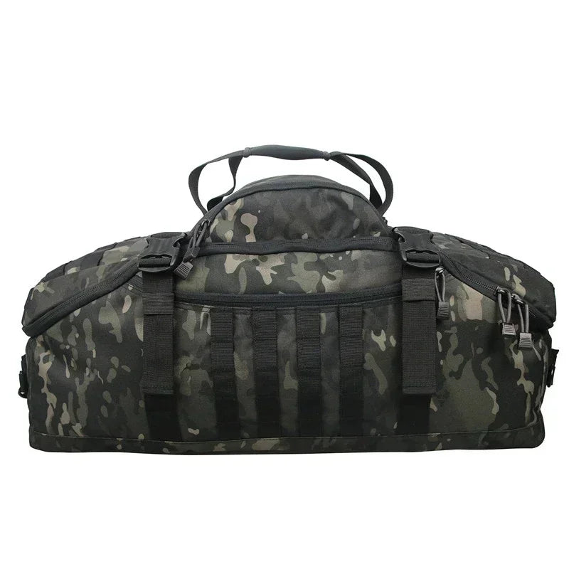 Durable TrailTrek Duffle: large tactical travel backpack for camping, hiking & outdoor gear.