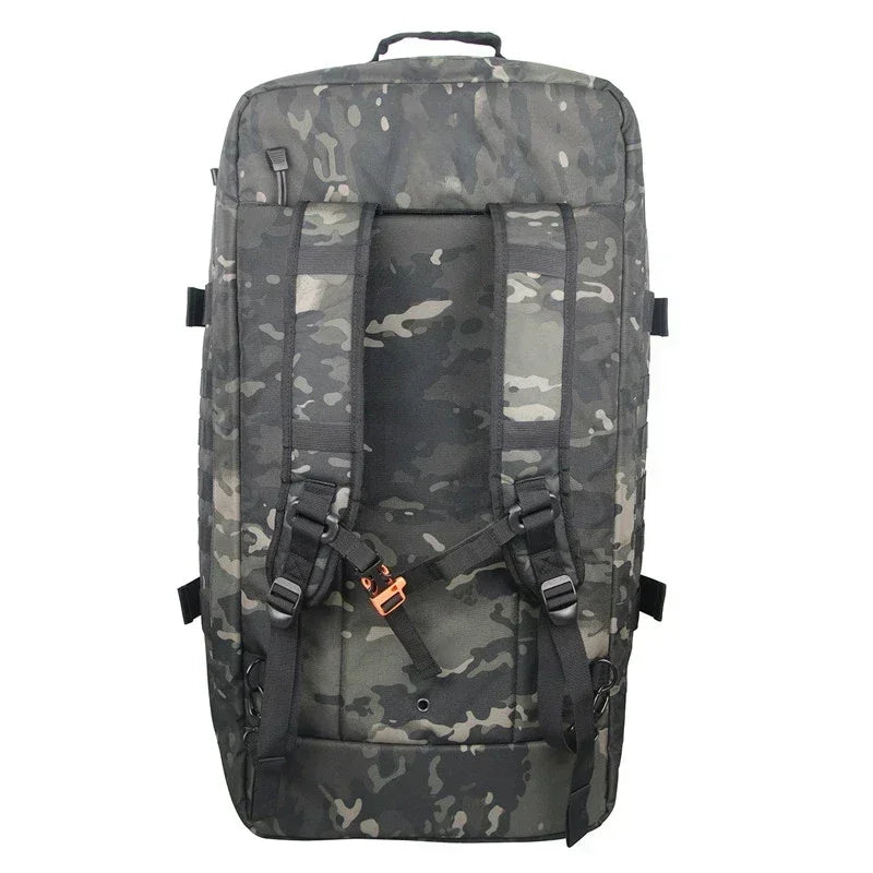 Unisex large tactical travel backpack duffle, essential gear for camping & hiking adventures.
