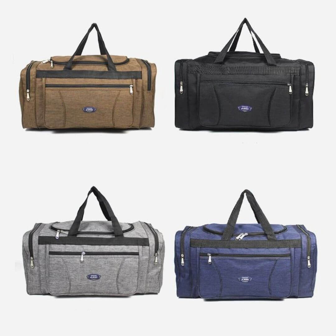 Unisex large waterproof travel duffle bag. Multi-use carry-on luggage, perfect for gym, weekend, or sports trips.