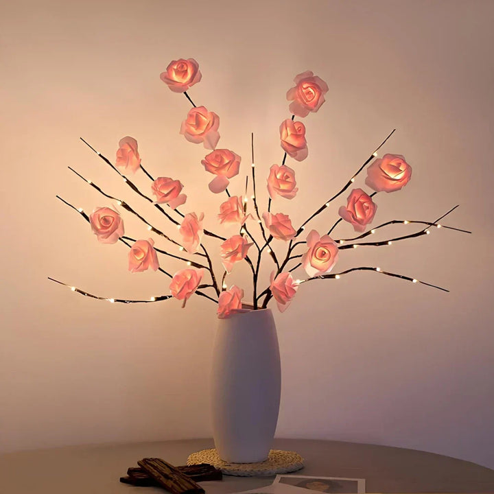 Unisex decorative branches with integrated LEDs, a unique home accessory for lighting