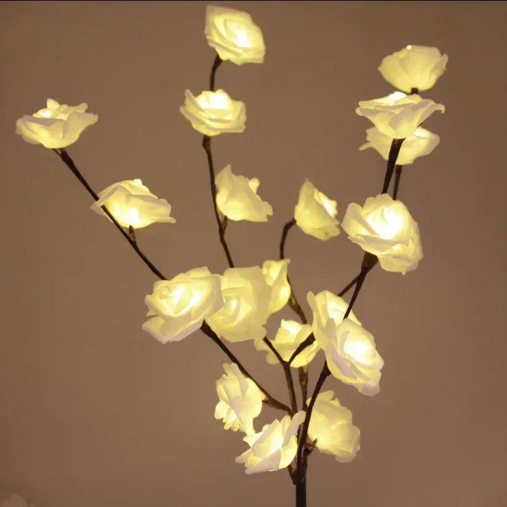 Creative display of LumaBranches LED branches, showcasing their versatility in home decor