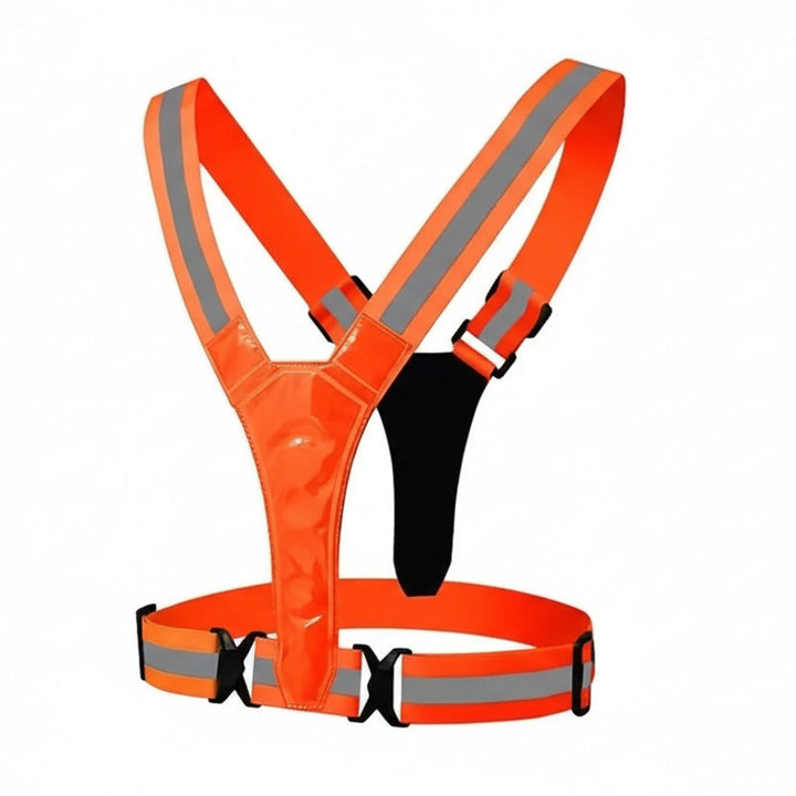 Durable LED reflective vest for outdoor safety, ensuring high visibility during night sports.