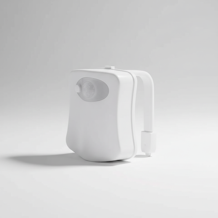 Automatic color changing LED toilet night light BowlBeam, enhancing bathroom comfort