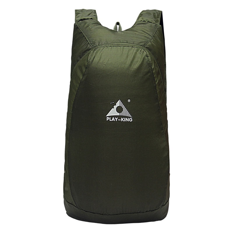 Lightweight 20L travel backpack, unisex, water-resistant & easy to pack.