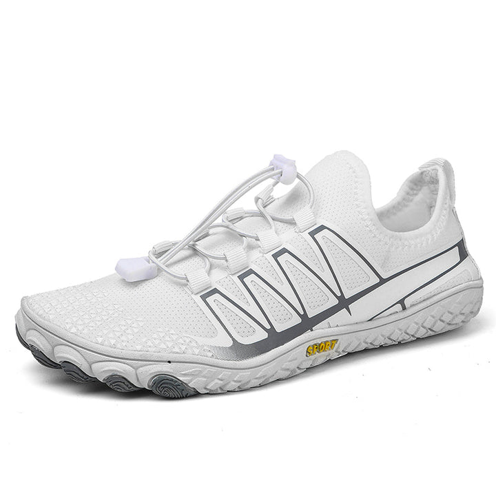 Minimalist athletic training shoes, unisex, lightweight, with a flexible sole.