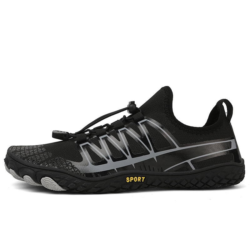 Durable unisex minimalist shoes, lightweight with flexible sole for natural athletic training.