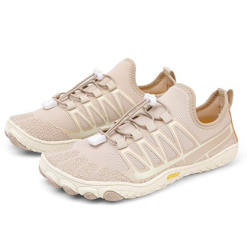 Unisex athletic barefoot running shoes, lightweight & flexible, designed for natural training.