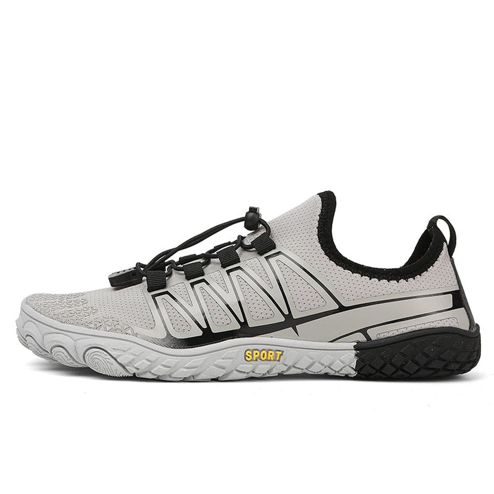 Barefoot training shoes, unisex & lightweight, promoting natural movement with wide toe box.