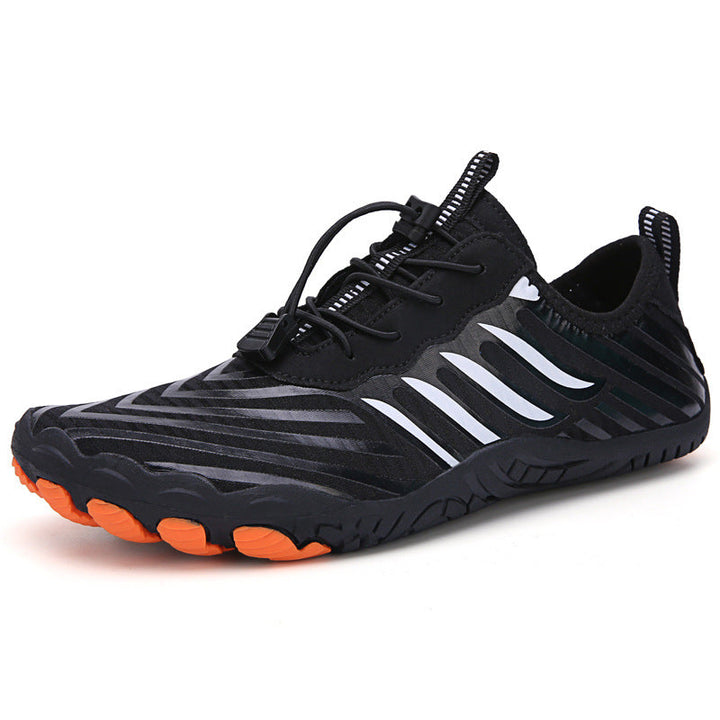 Athletic barefoot shoes with wide toe box; unisex, lightweight, ideal for natural comfort.