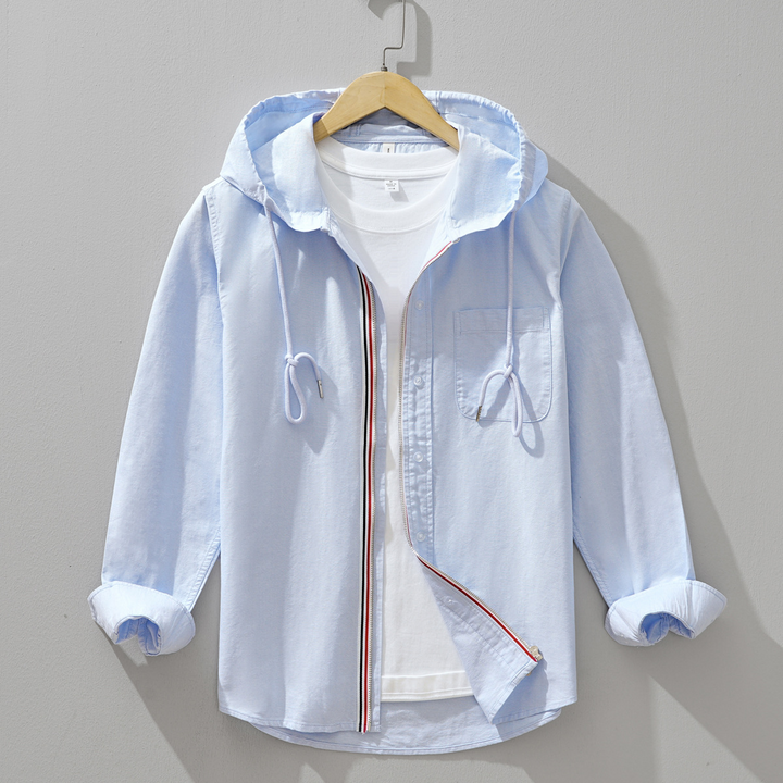 Comfortable lightweight unisex hoodie shirt, perfect for spring casual wear.