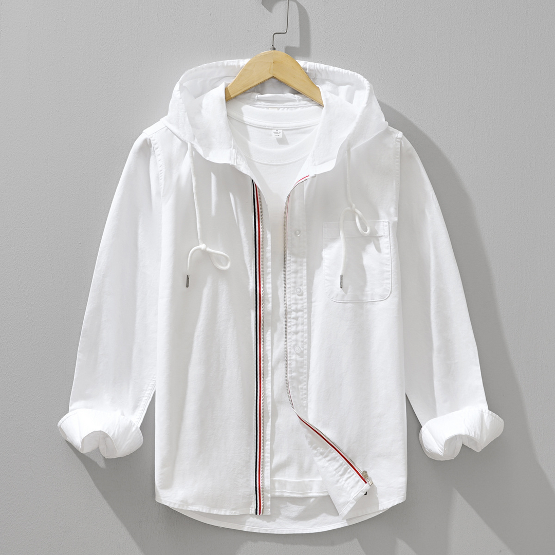 Spring fashion lightweight hoodie shirt, unisex comfort for everyday casual wear.