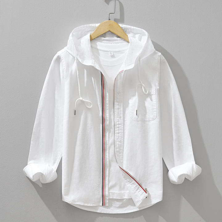 Spring fashion lightweight hoodie shirt, unisex comfort for everyday casual wear.