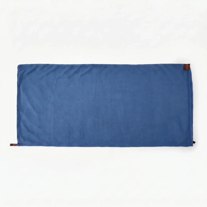 Portable ultralight fleece sleeping bag liner. Soft, warm envelope style for camping, backpacking, & outdoor adventures.