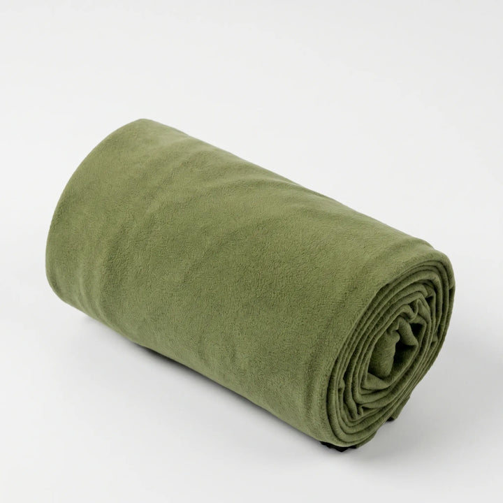 Ultralight fleece sleeping bag liner. Essential camping gear for added warmth, hygiene, & comfort on your travels.