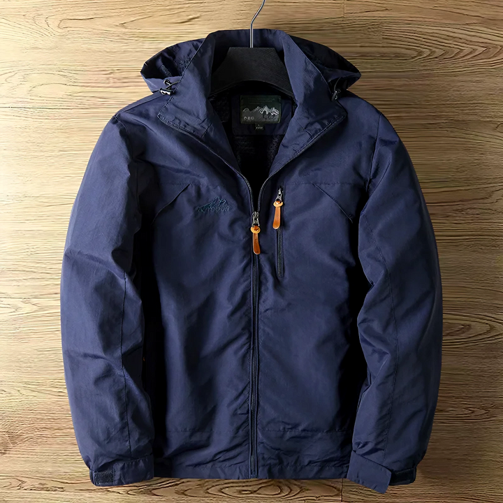 Weather-resistant unisex outdoor jacket. Lightweight, windproof, rainproof outerwear perfect for active hiking & camping.