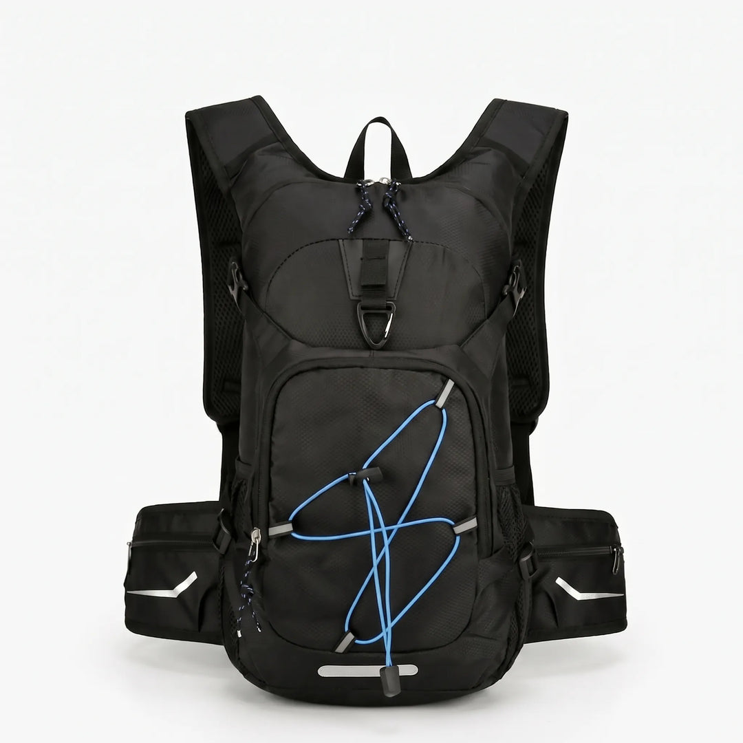 Versatile lightweight daypack for travel, hiking & active adventures. Unisex hydration pack in durable nylon.