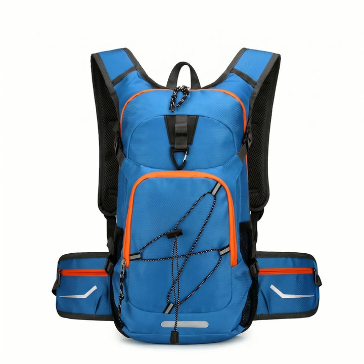 Sleek unisex lightweight nylon hydration backpack, perfect daypack for hiking, travel & outdoor gear.