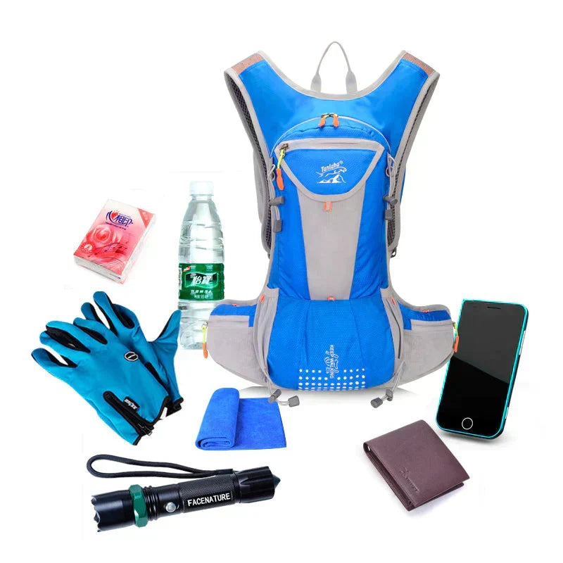 Unisex lightweight hydration pack backpack for running & cycling. Waterproof outdoor gear.