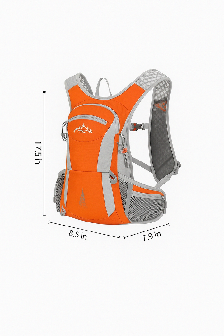 Durable waterproof hydration backpack, lightweight. Perfect outdoor gear for running & cycling.