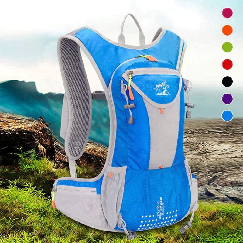 Waterproof hydration pack for trail running, hiking & adventure. Lightweight sports backpack.