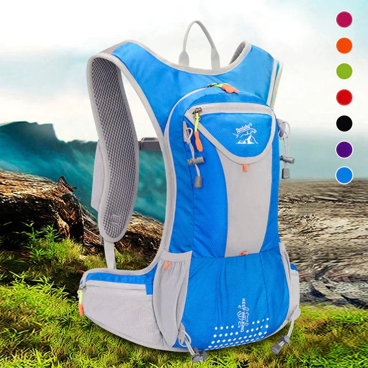 Waterproof hydration pack for trail running, hiking & adventure. Lightweight sports backpack.
