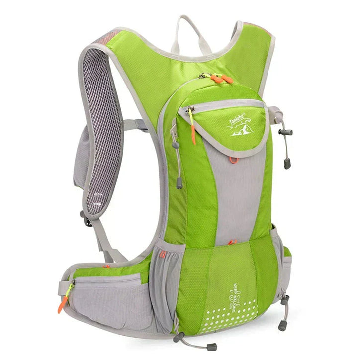Lightweight waterproof hydration pack for outdoor activities like hiking & trail running.