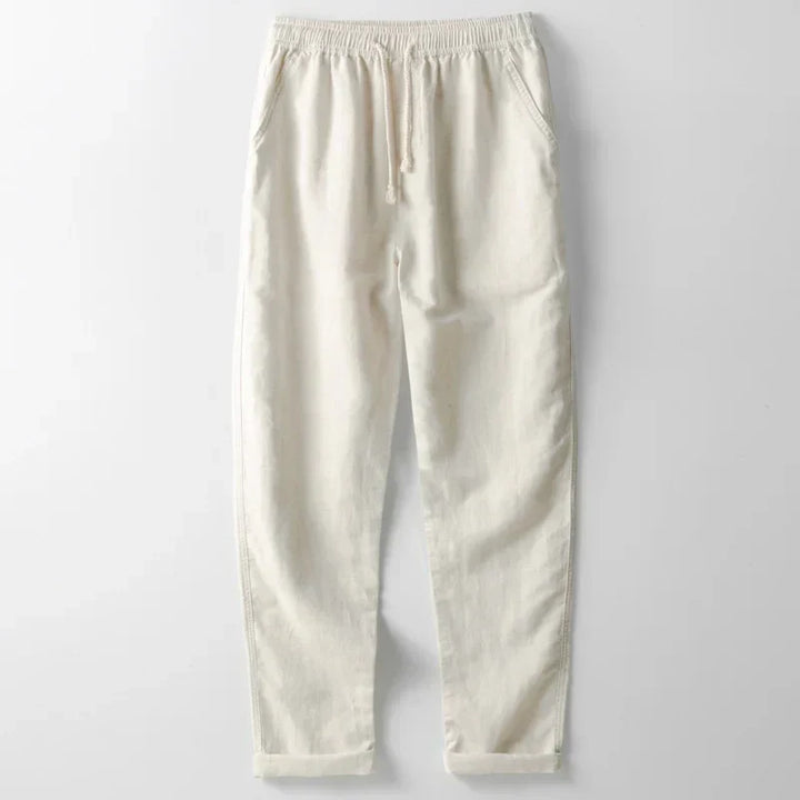 Breathable linen trousers, unisex design for ultimate comfort & a lightweight feel. Ideal for summer.
